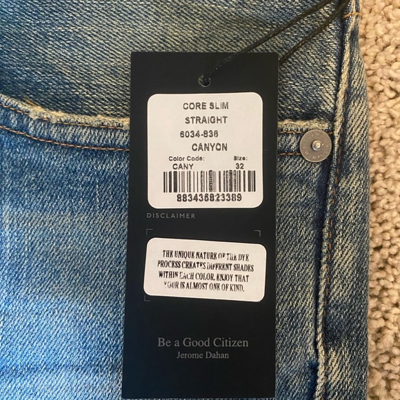NWT *Citizens of Humanity* SIZE 32 Core Slim Straight Jean in Canyon - Picture 5 of 5